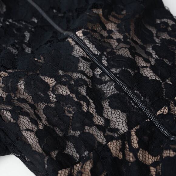 Bronx and Banco Colette Noir Gown Black Lace Dress - Picture 7 of 9